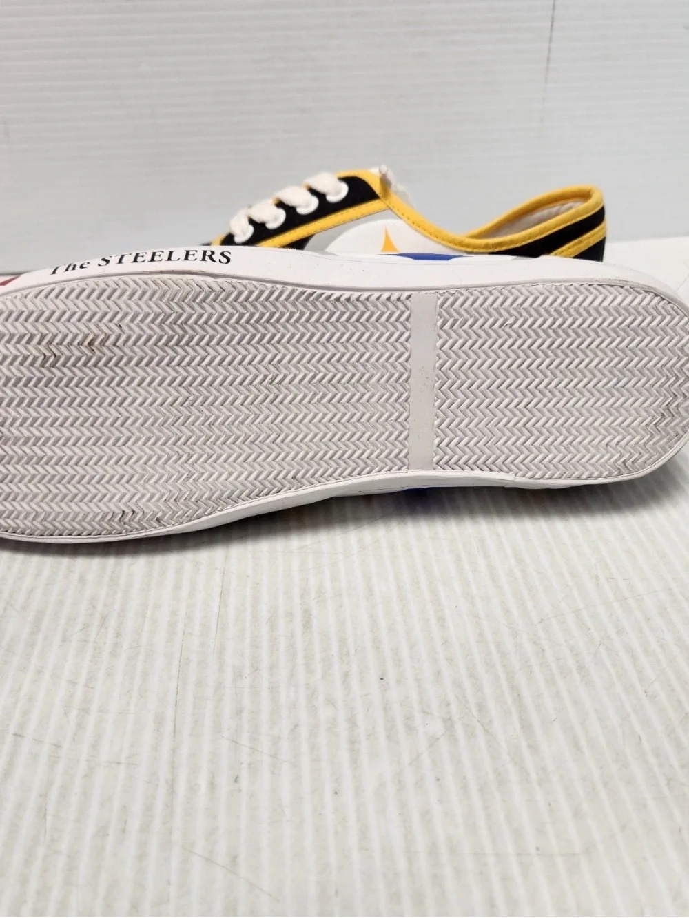 NFL Pittsburgh Steelers Black and Gold Low-Top Sneakers